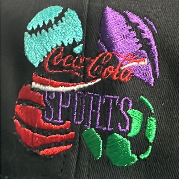 🔥🔥 TRUE VINTAGE “Coca-Cola SPORTS” 1990’s Snapback Hat - Excellent Condition - Picture 5 of 7